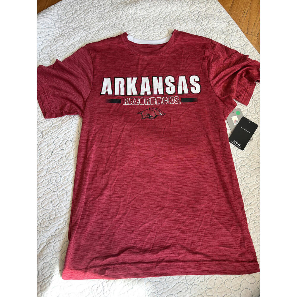 Arkansas Razorbacks Red Men's Activewear T-Shirt‎ Colosseum Size Small
